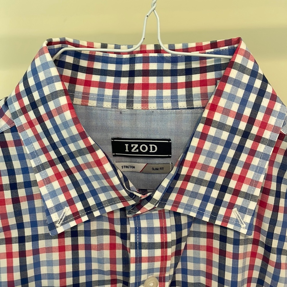 Izod Slim Fit Stretch Dress shirt, 16 neck, 32/33 sleeve